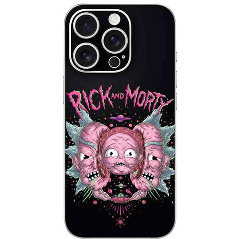 Adult Swim Rick and Morty Split Head Rick iPhone 16 Pro Skin